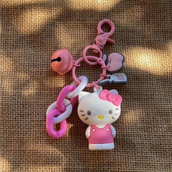 Hello Kitty Key Ring Key Fob 3D Key bell New Great Gift Sanrio
